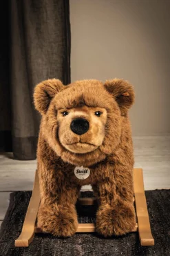 Sale Steiff Rocking animal Urs bear, 70 cm, light brown