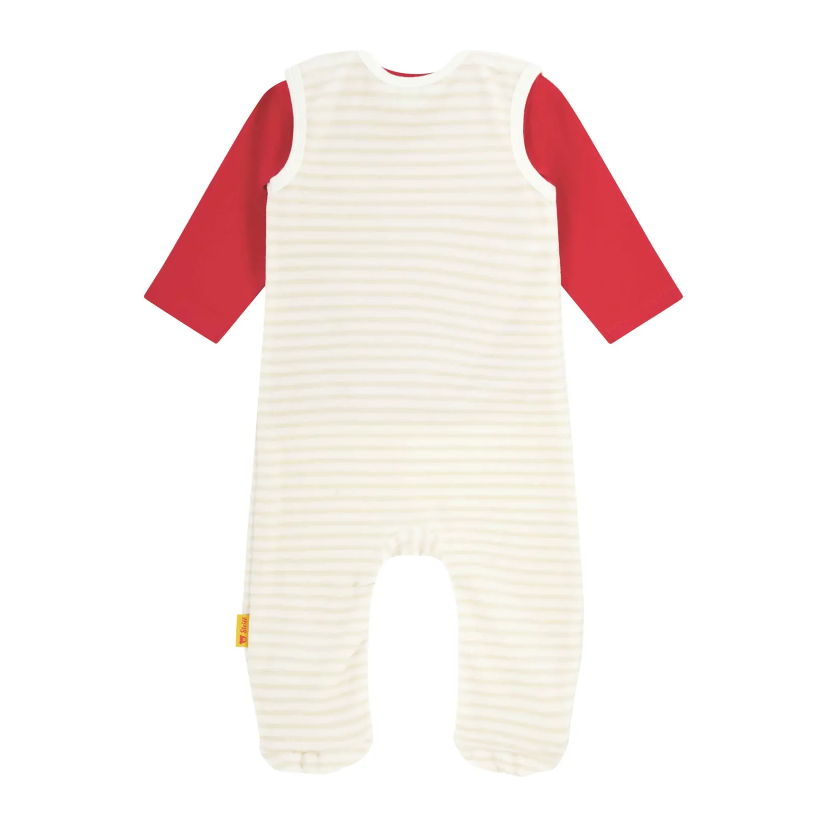 Sale Steiff Romper + T-Shirt longsleeve FC Bayern, beige