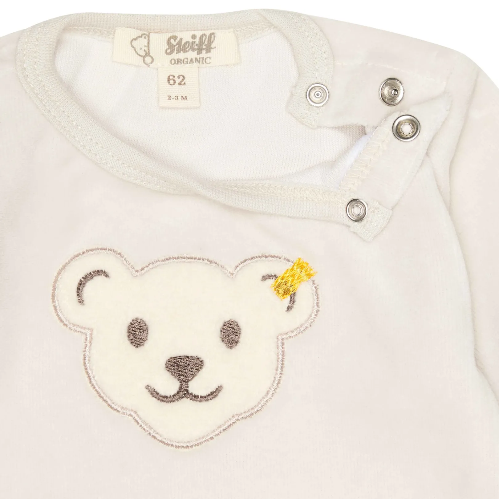 Sale Steiff Romper longsleeve GOTS, beige