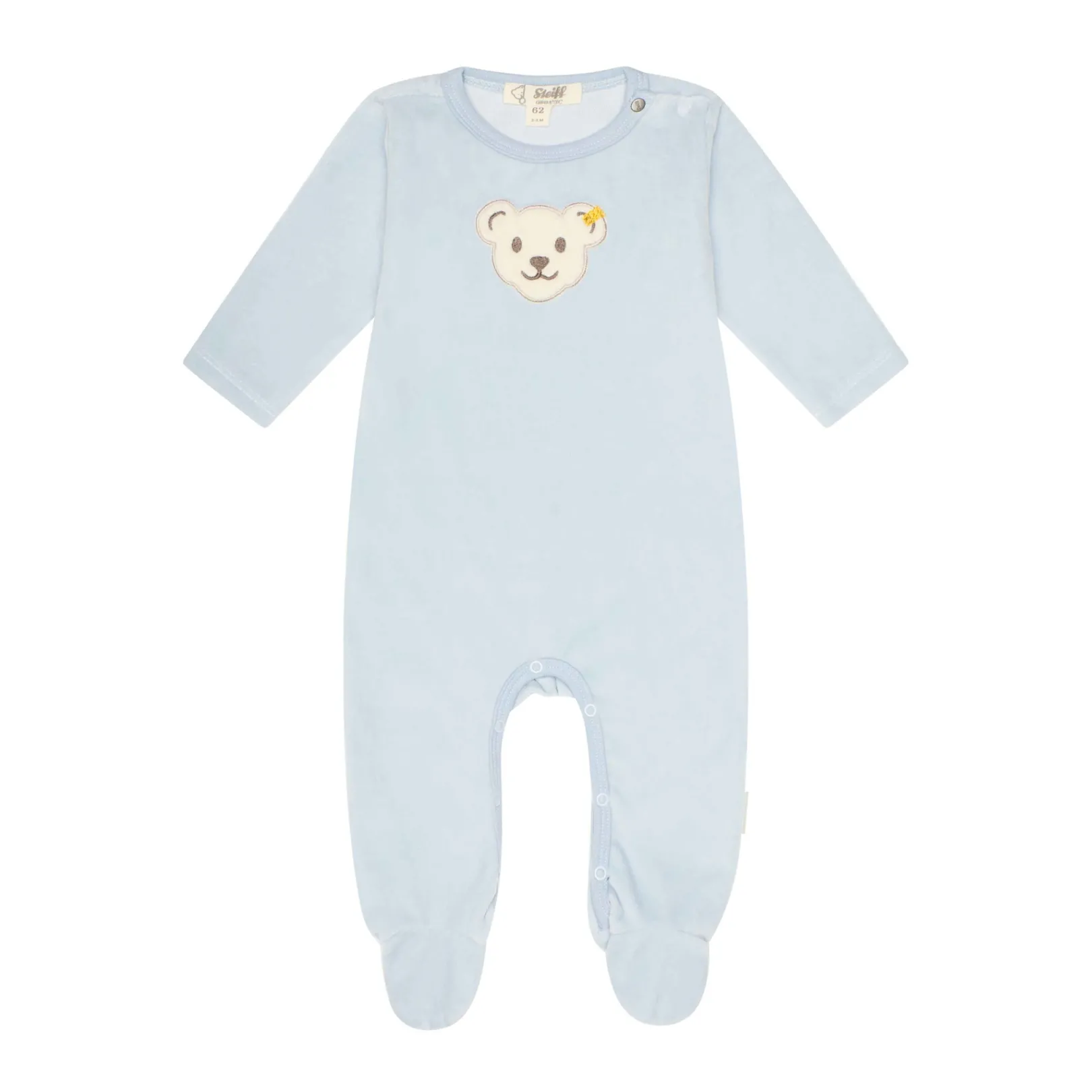 Outlet Steiff Romper longsleeve GOTS, light blue lightblue