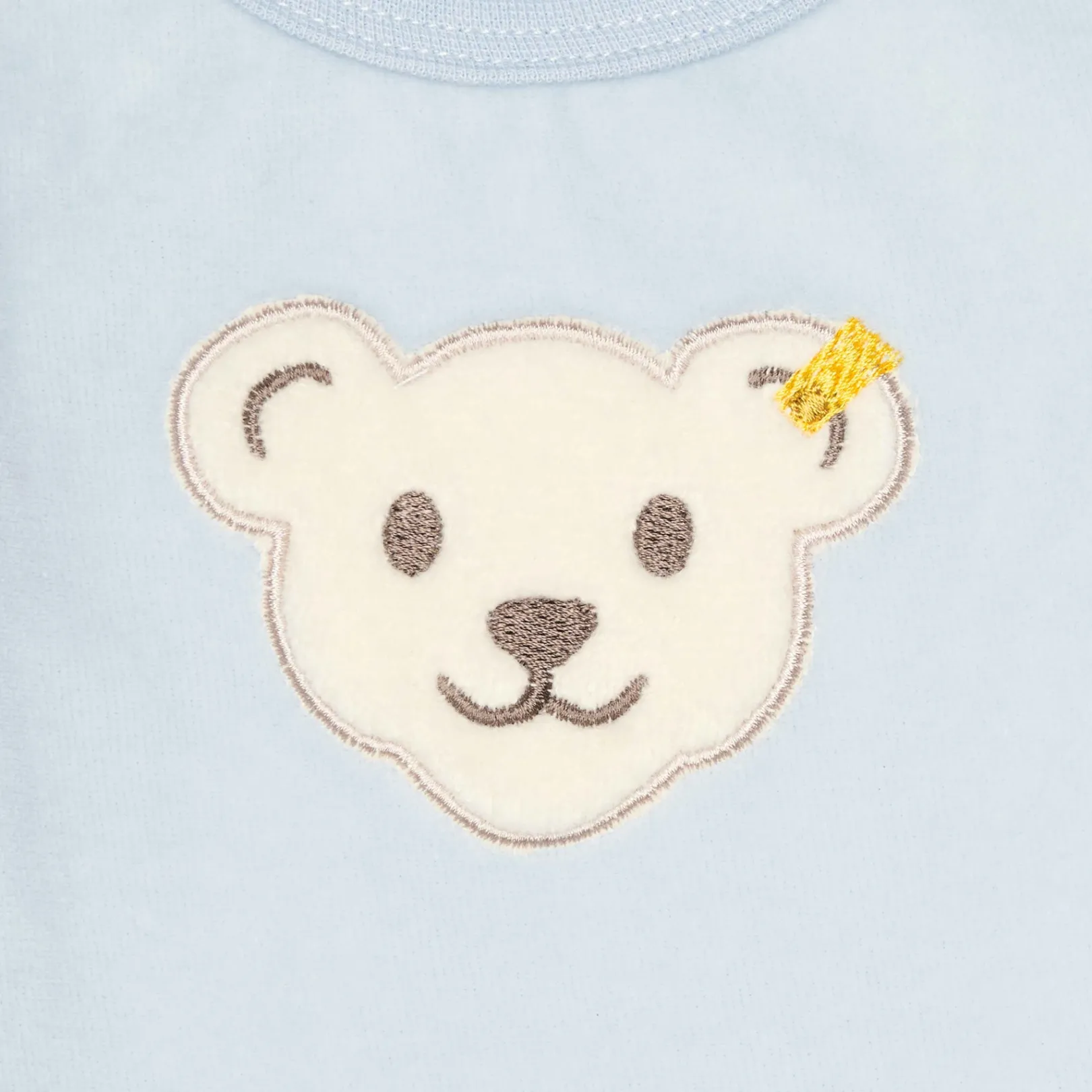 Outlet Steiff Romper longsleeve GOTS, light blue lightblue