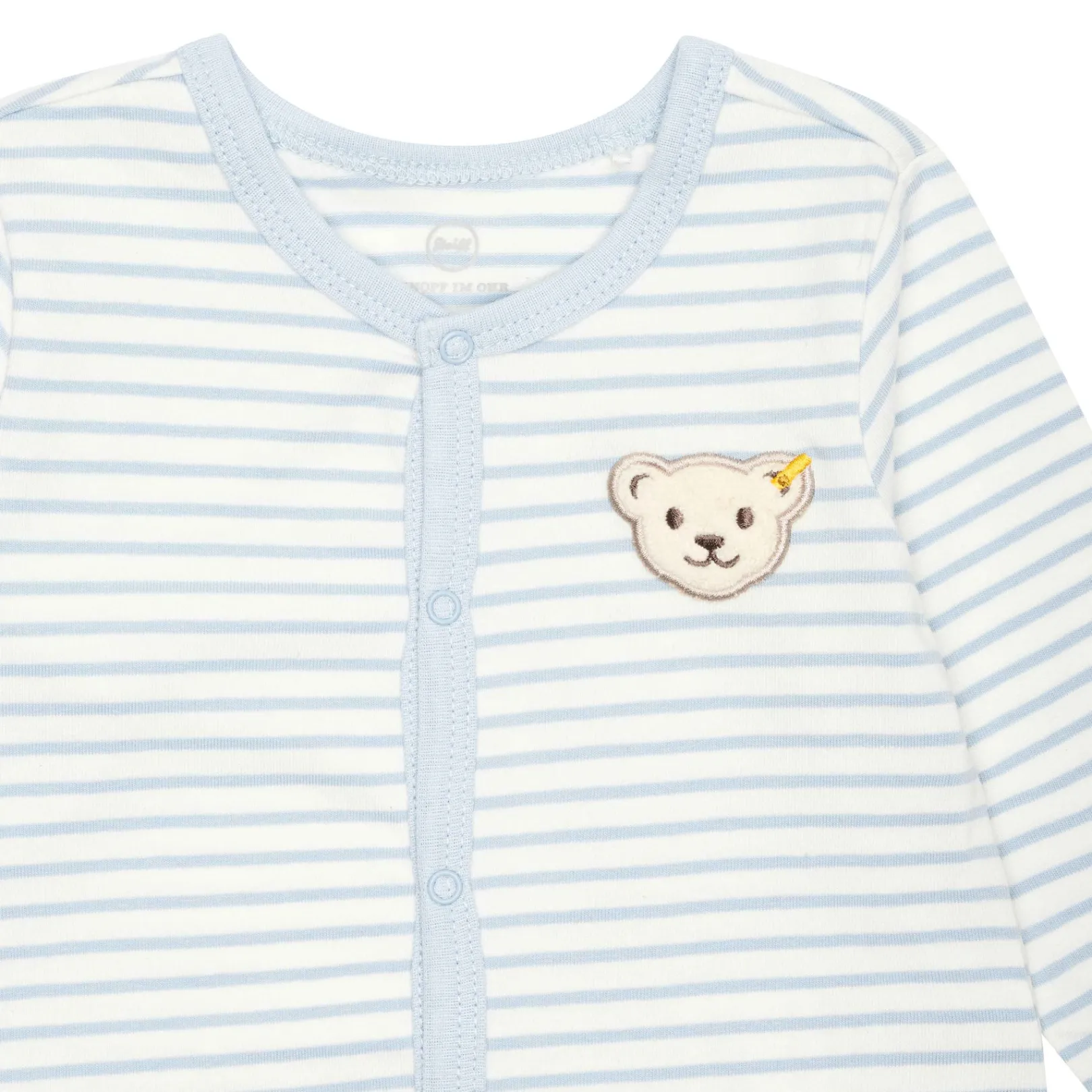 Sale Steiff Romper longsleeve GOTS, light blue lightblue