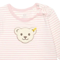 Best Steiff Romper longsleeve GOTS, pink rose