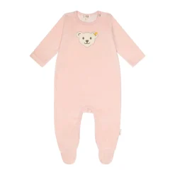 Best Steiff Romper longsleeve GOTS, pink rose