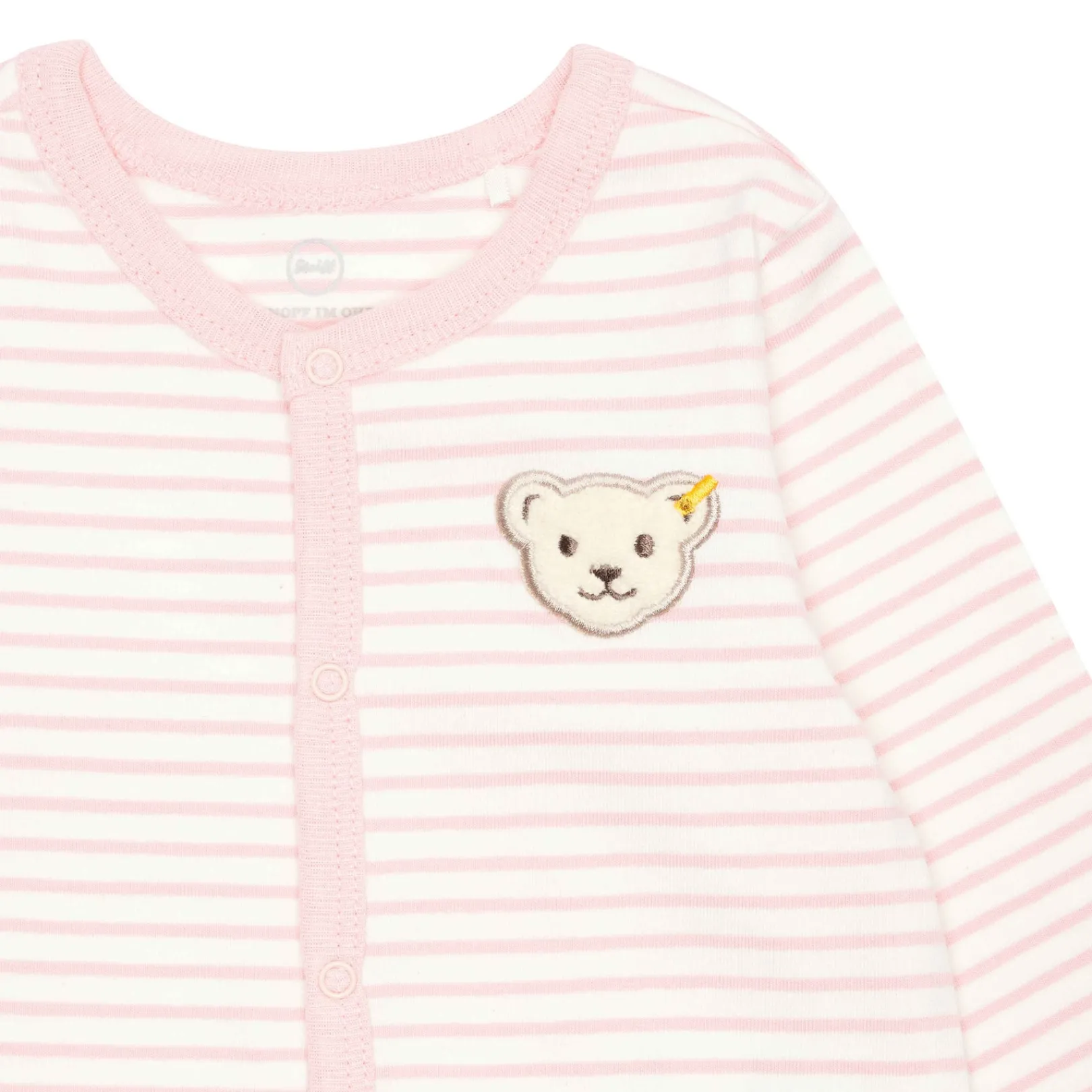 New Steiff Romper longsleeve GOTS, pink rose