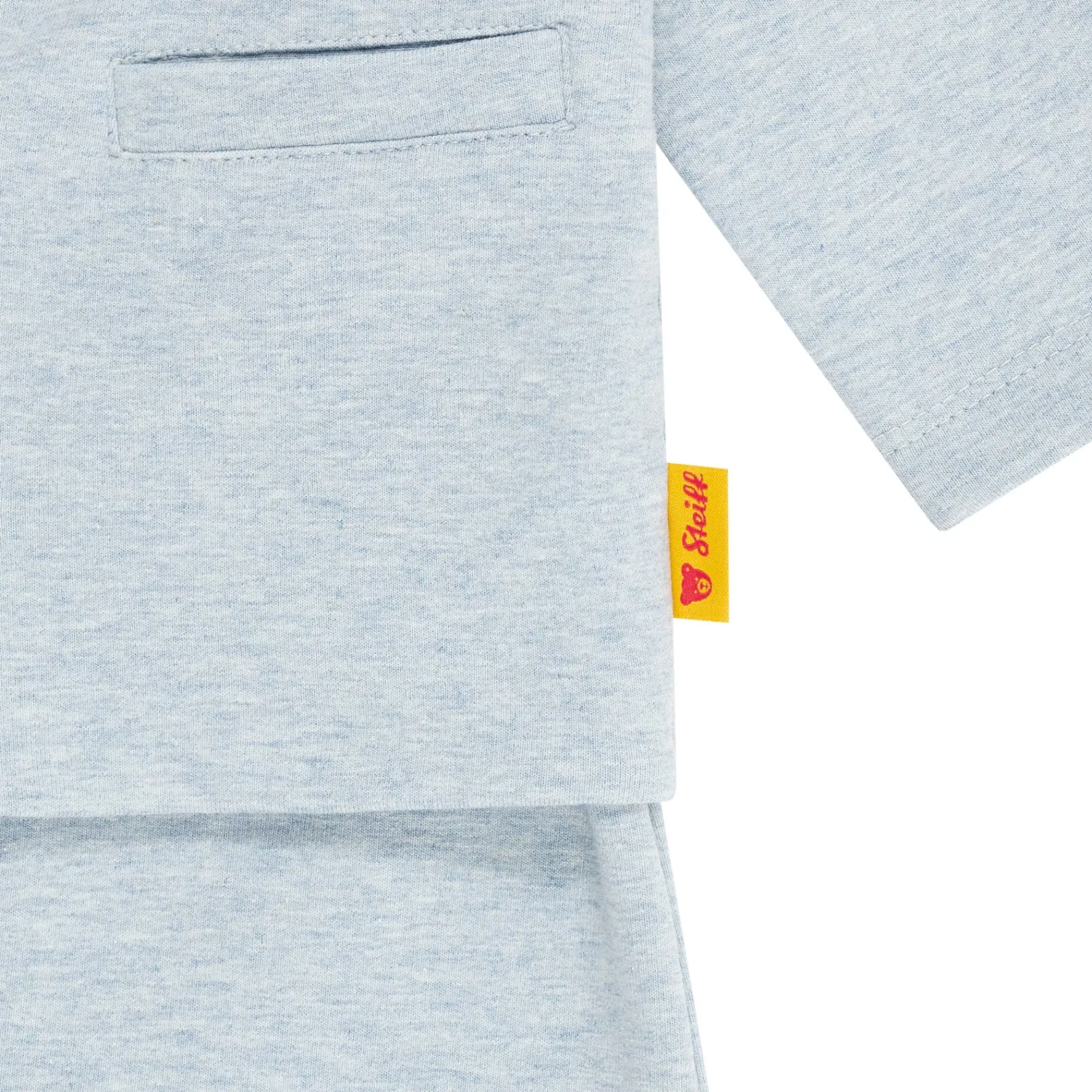 Hot Steiff Romper longsleeve, light blue for Boys lightblue