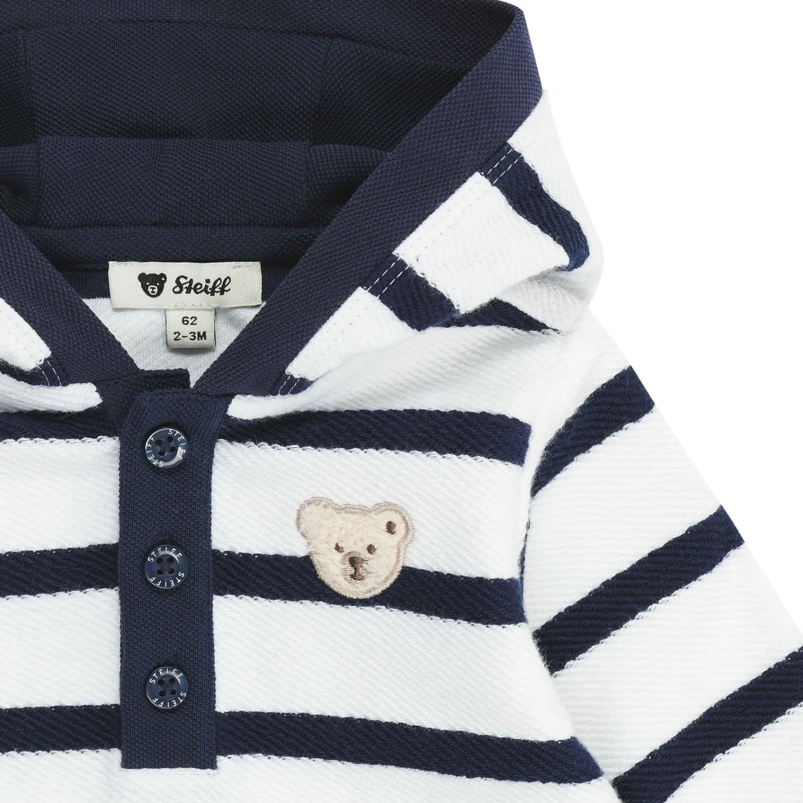 Online Steiff Romper longsleeve, for Boys white