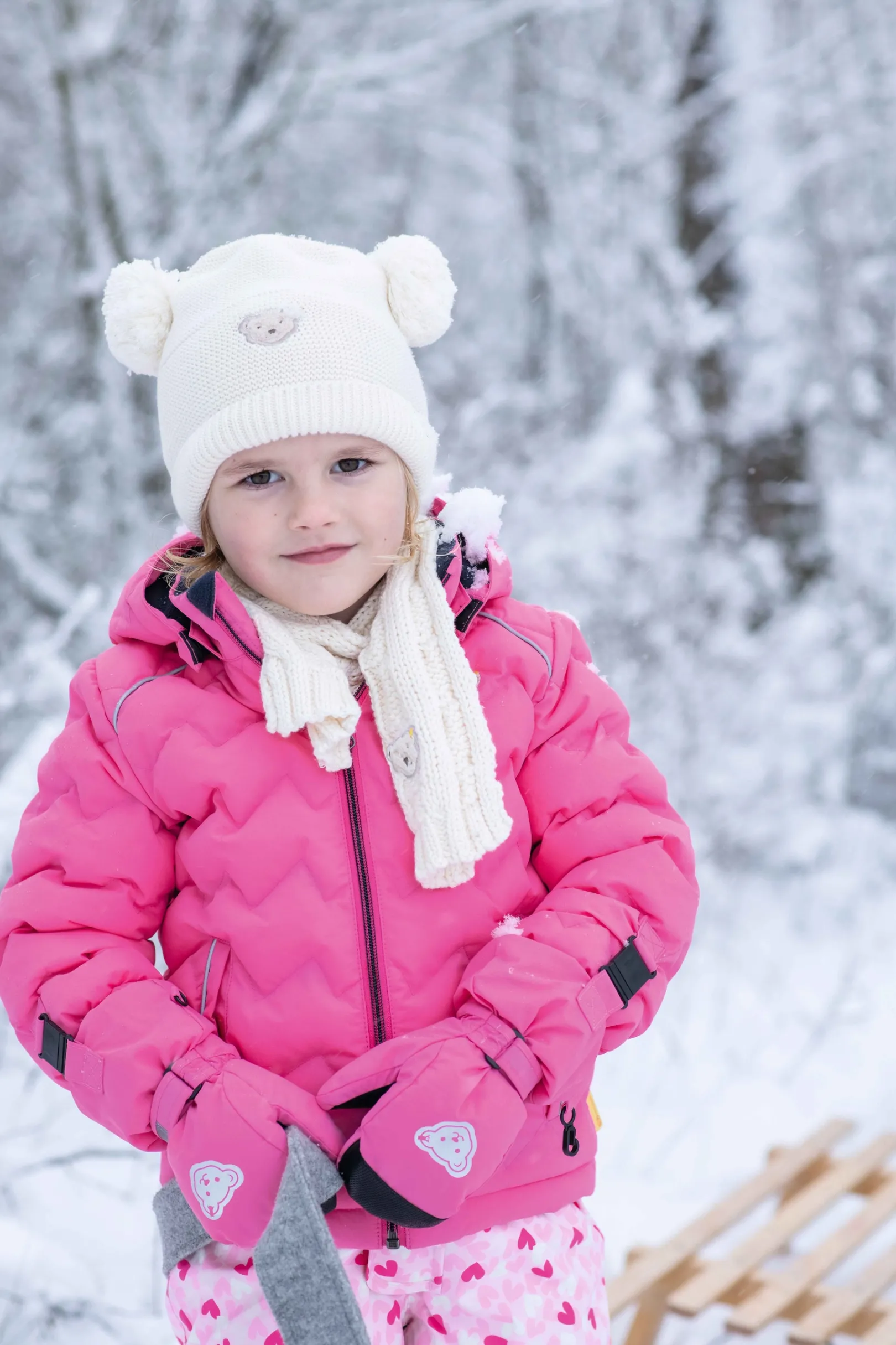 Online Steiff Scarf, for Girls beige