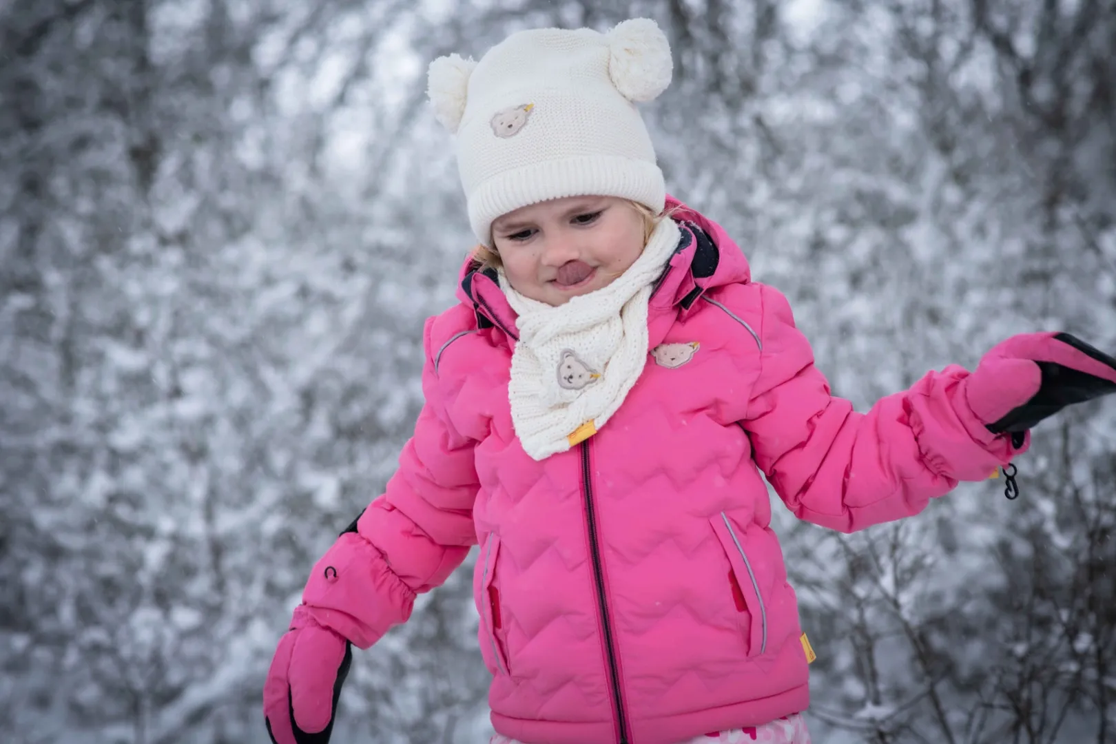 Online Steiff Scarf, for Girls beige