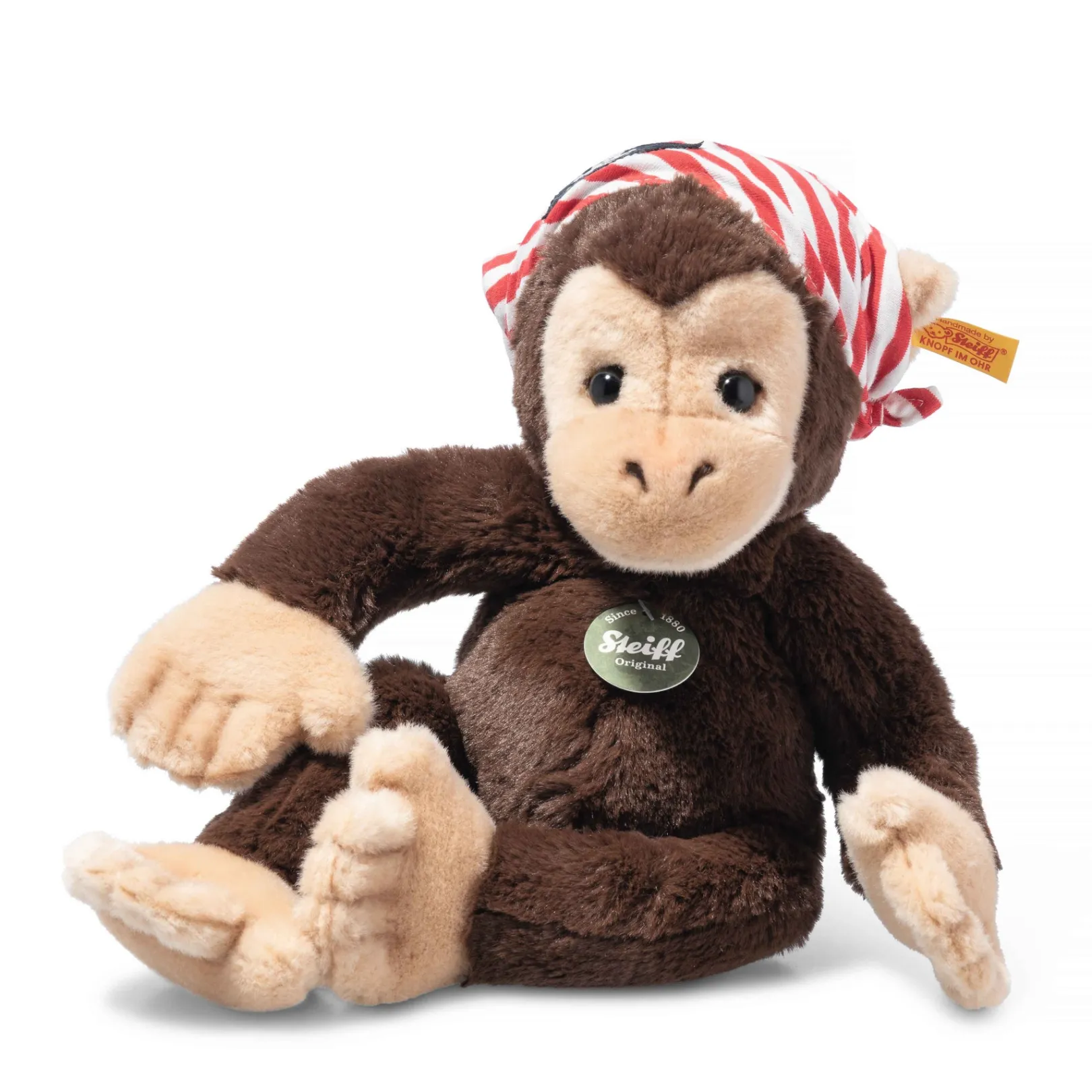 Best Steiff Scotty dangling monkey, 28 cm, brown