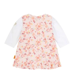 New Steiff Set Dress + T-Shirt longsleeve, pink for Girls rose