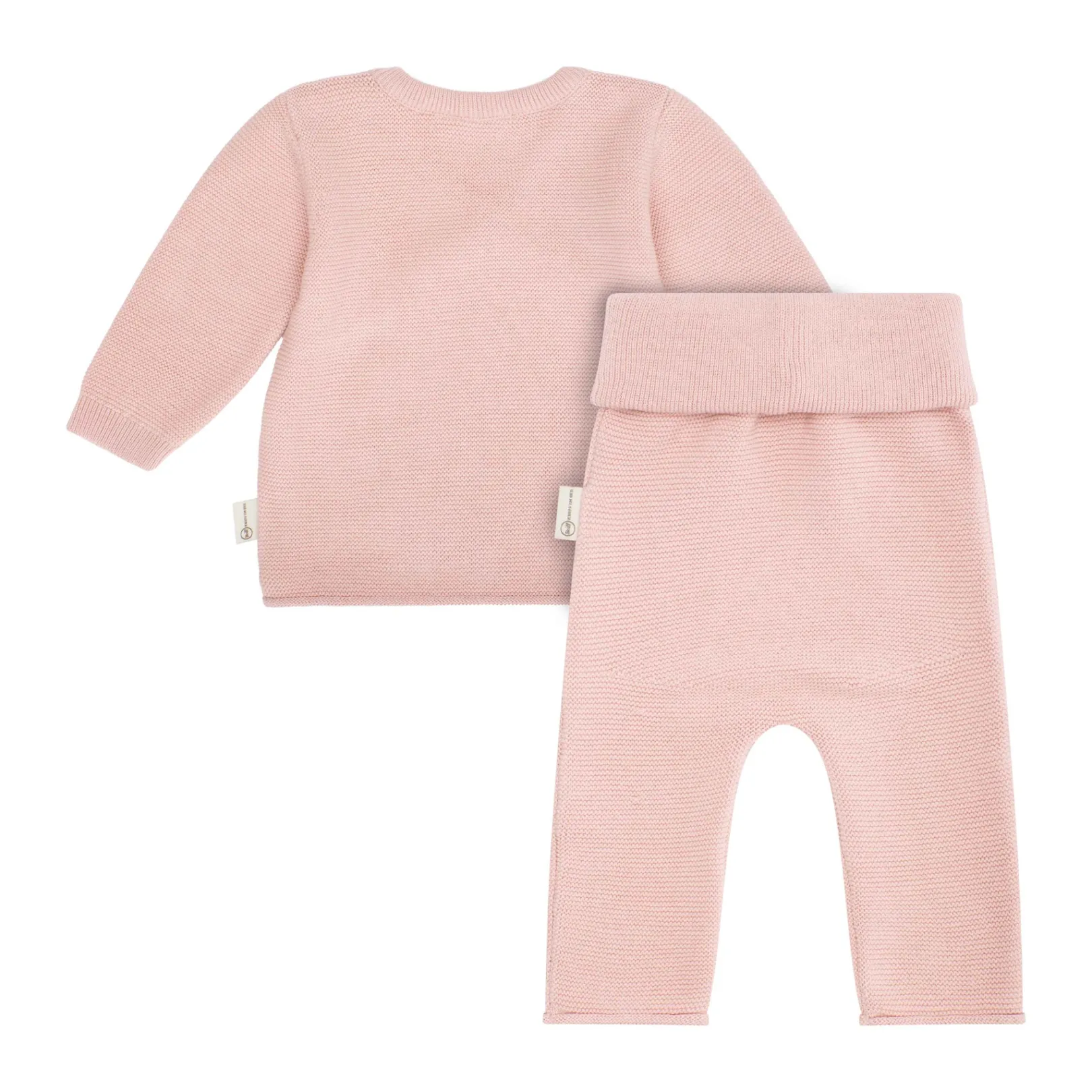New Steiff Set Pants + Wrap Jacket GOTS, pink rose