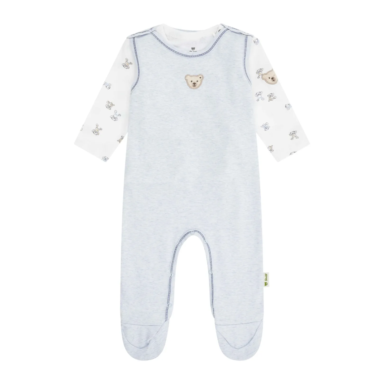 Sale Steiff Set Romper + T-Shirt longsleeve, light blue for Boys lightblue
