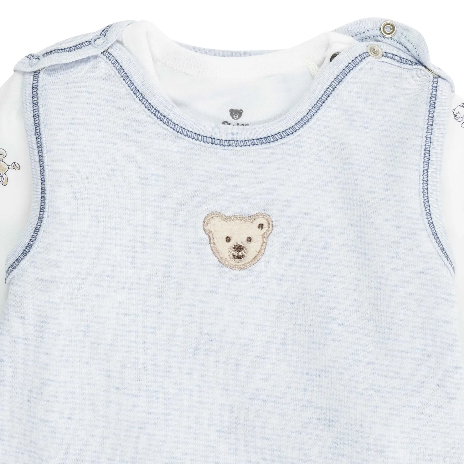 Sale Steiff Set Romper + T-Shirt longsleeve, light blue for Boys lightblue