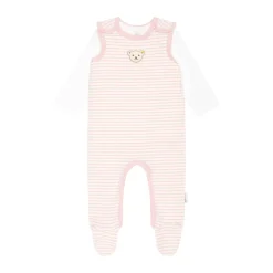 Clearance Steiff Set Romper + T-Shirt longsleeve GOTS, pink rose