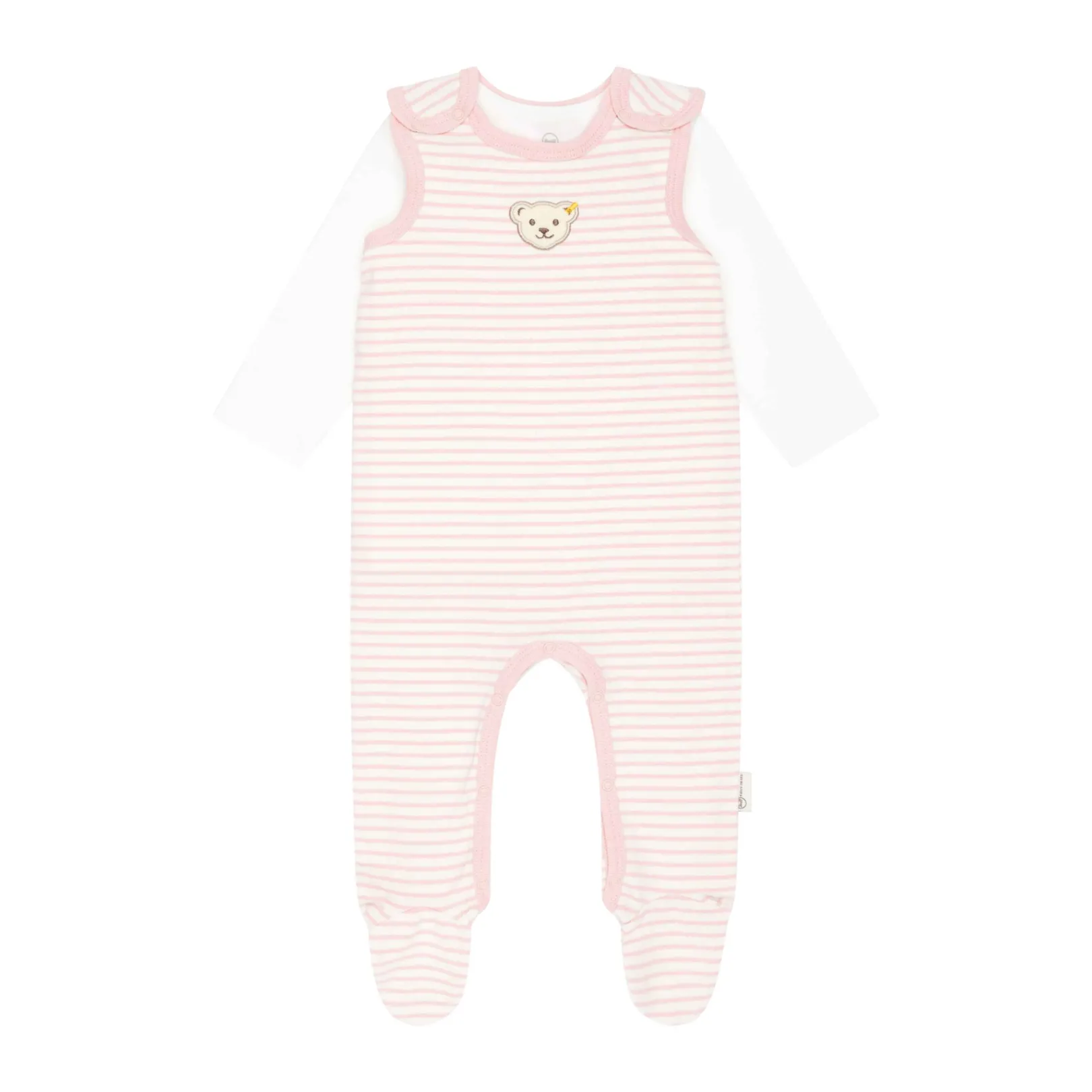 Clearance Steiff Set Romper + T-Shirt longsleeve GOTS, pink rose