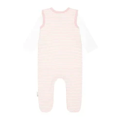Clearance Steiff Set Romper + T-Shirt longsleeve GOTS, pink rose