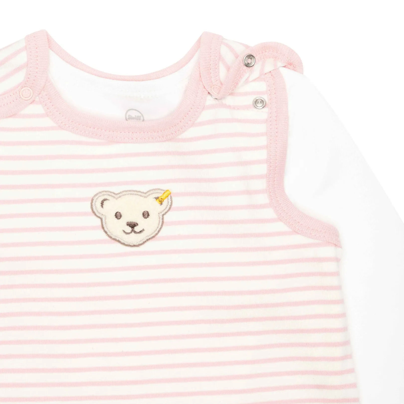 Clearance Steiff Set Romper + T-Shirt longsleeve GOTS, pink rose