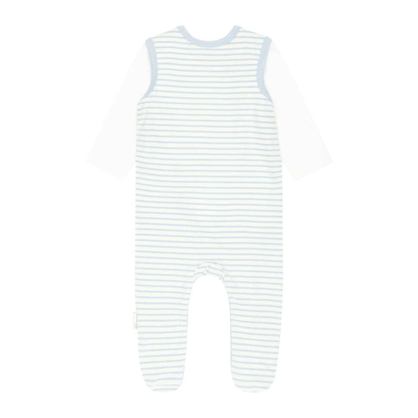 Clearance Steiff Set Romper + T-Shirt longsleeve GOTS, light blue lightblue