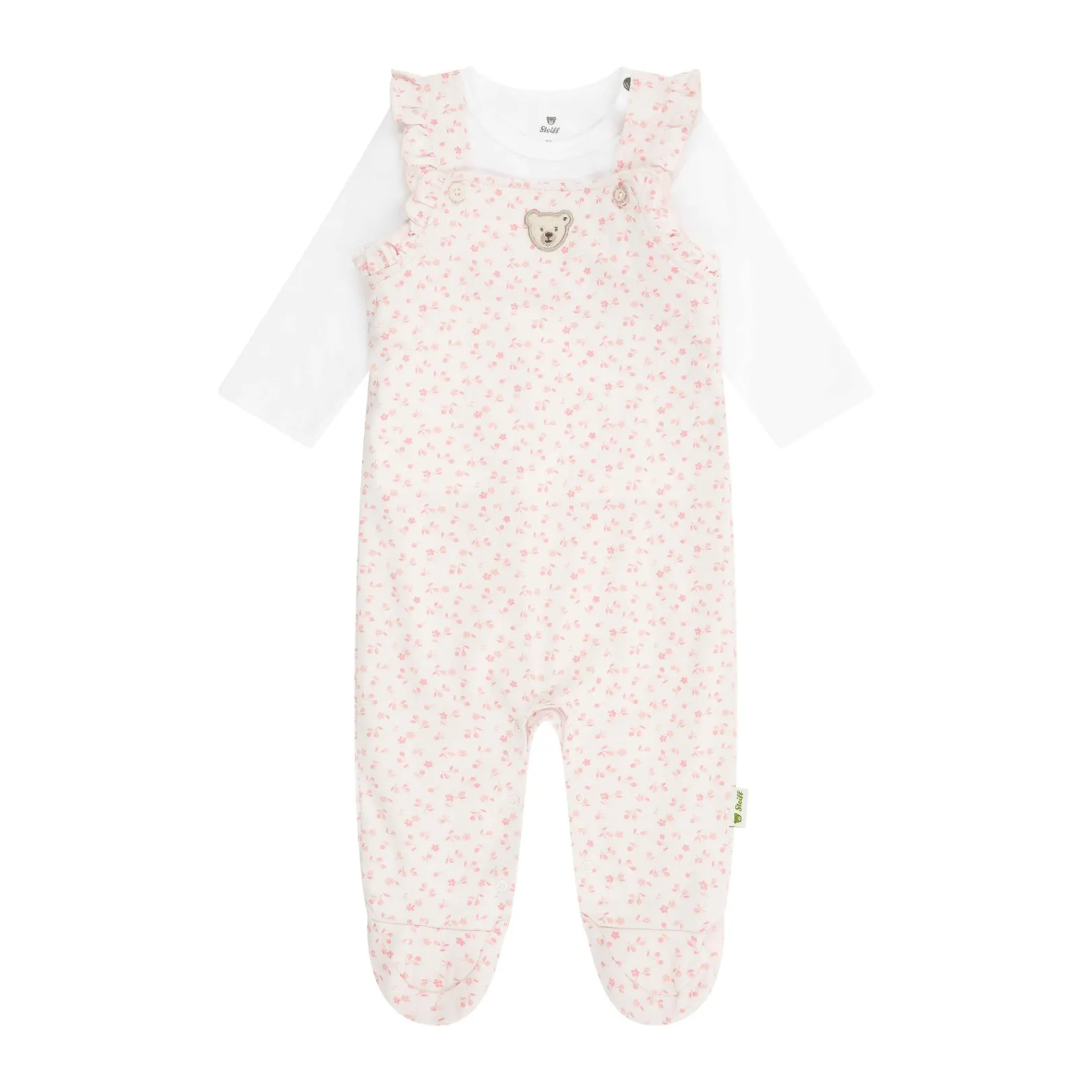 Online Steiff Set Romper + T-Shirt longsleeve, pink for Girls rose