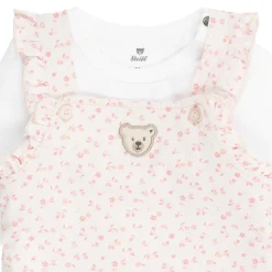 Online Steiff Set Romper + T-Shirt longsleeve, pink for Girls rose