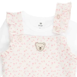 Online Steiff Set Romper + T-Shirt longsleeve, pink for Girls rose