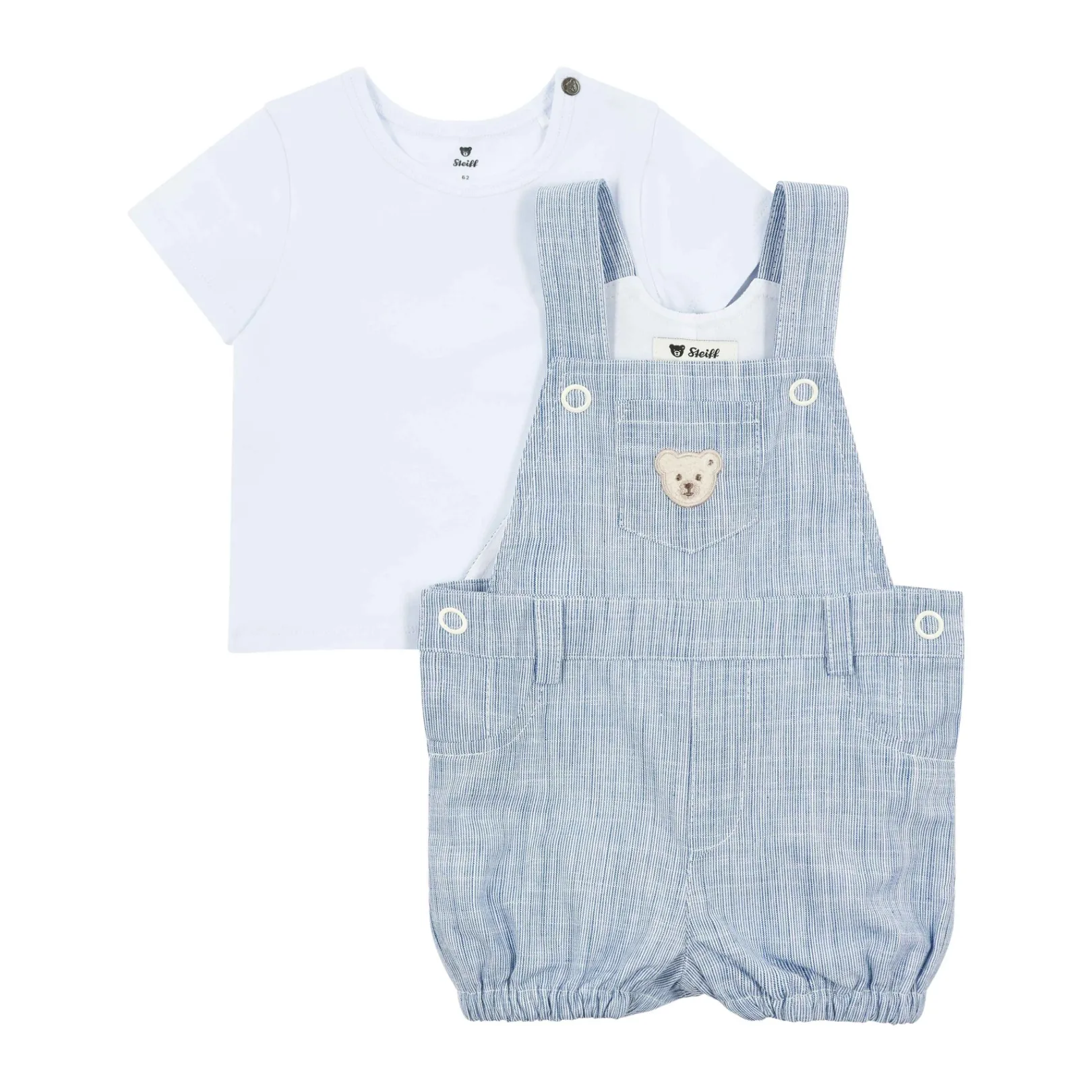 Hot Steiff Set Shorts + T-Shirt, dark blue for Boys darkblue