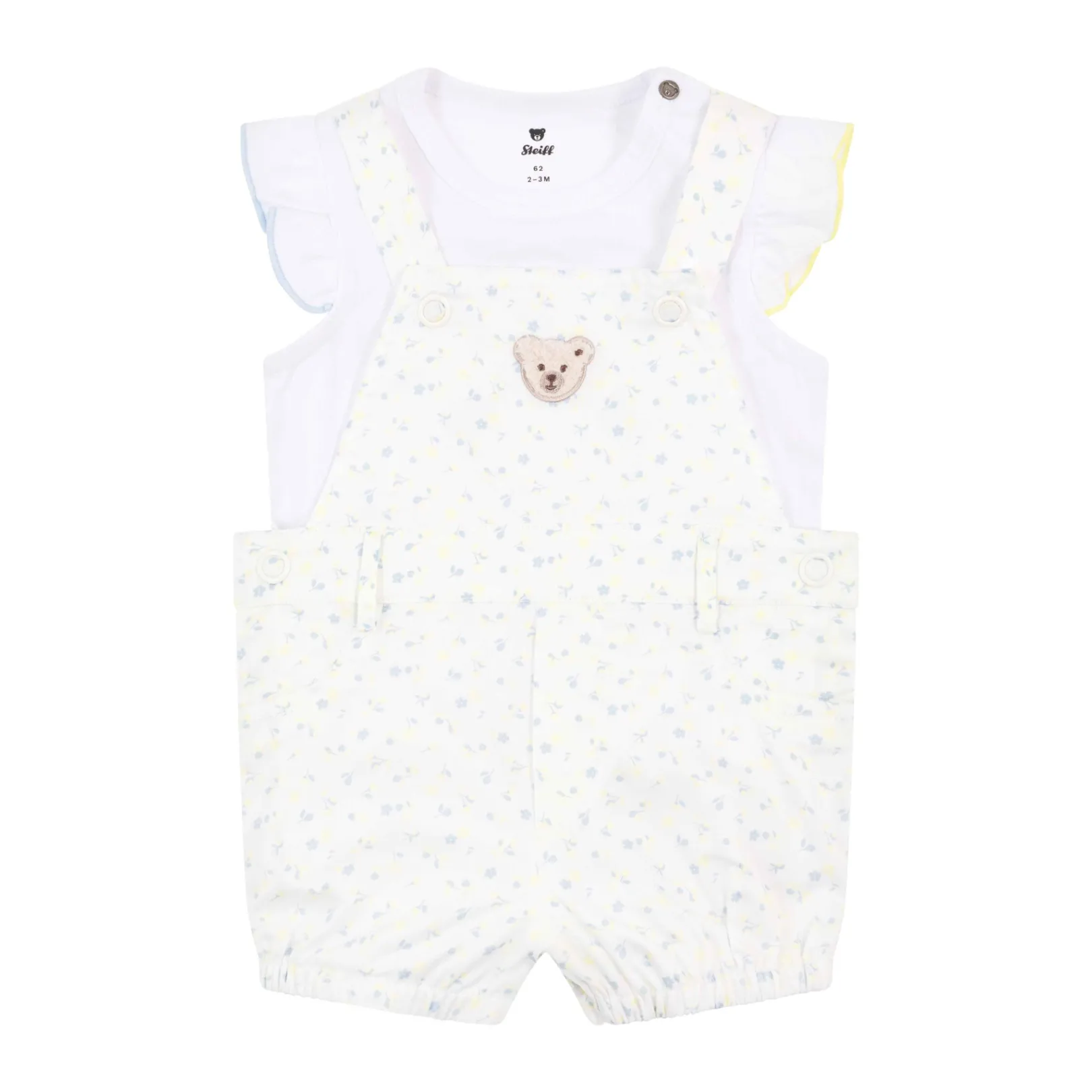 Online Steiff Set Shorts + T-Shirt, for Girls white