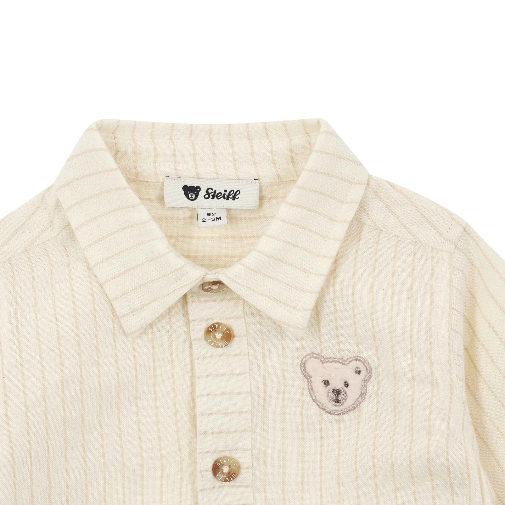 New Steiff Shirt longsleeve, for Boys beige