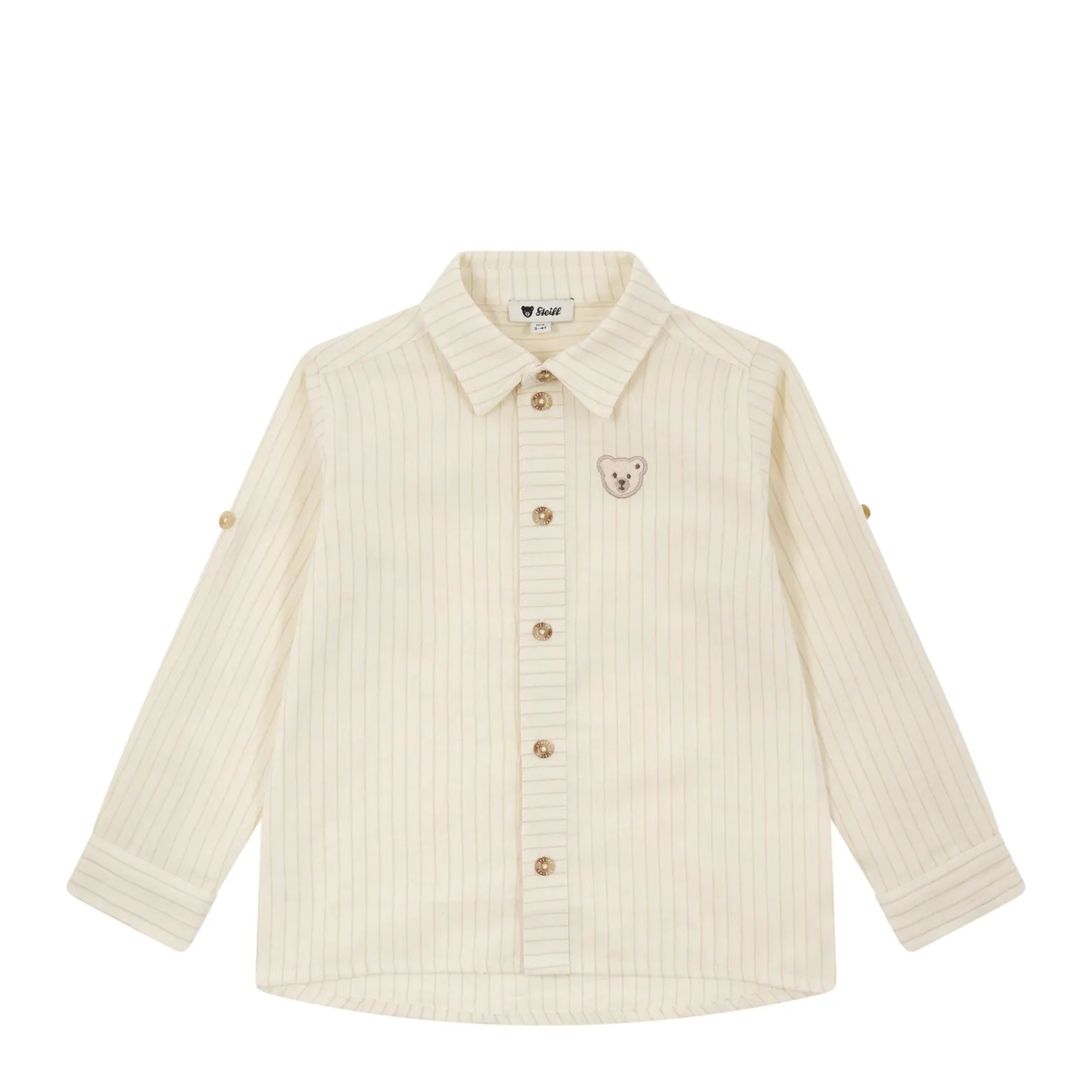 New Steiff Shirt longsleeve, for Boys beige
