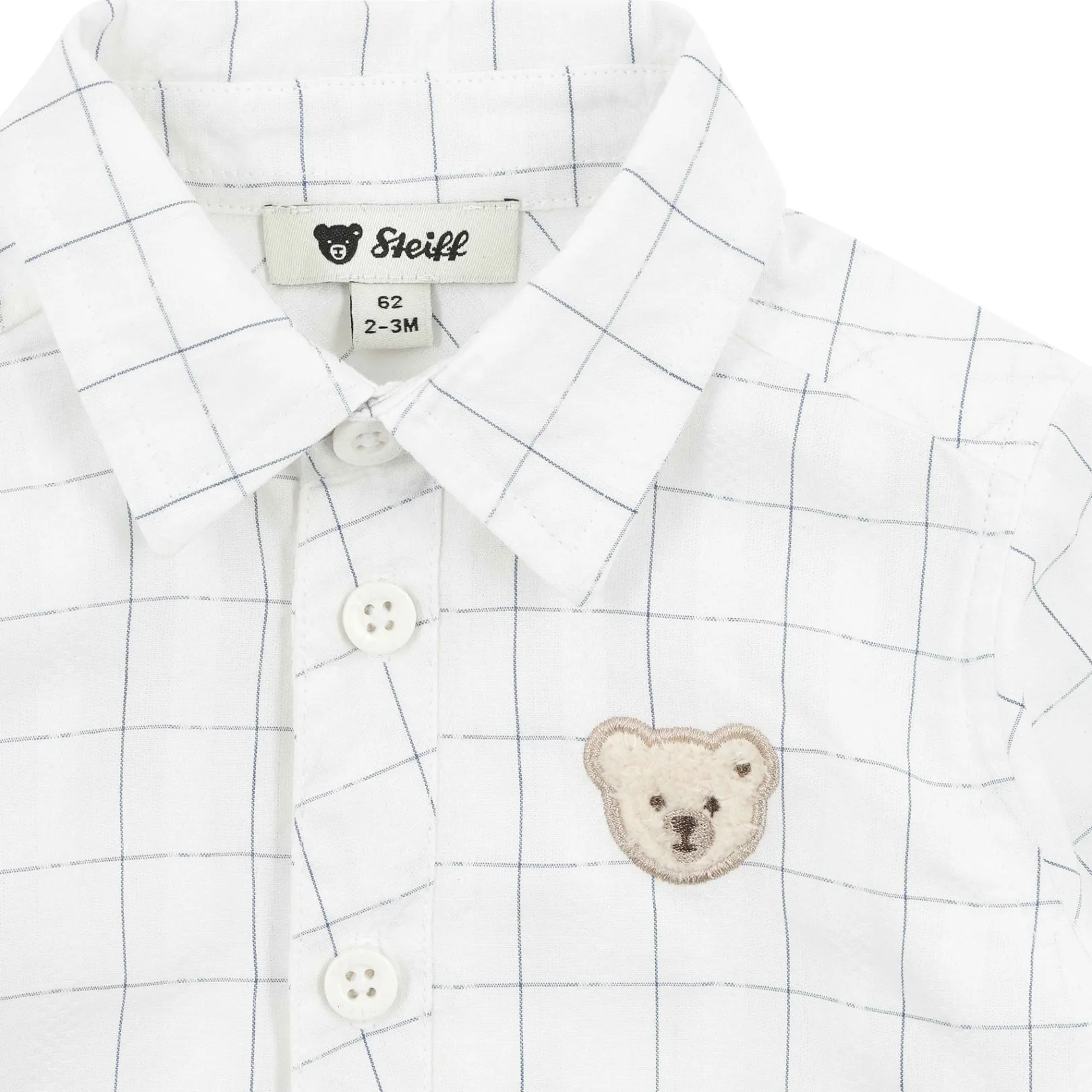 Fashion Steiff Shirt longsleeve, for Boys white
