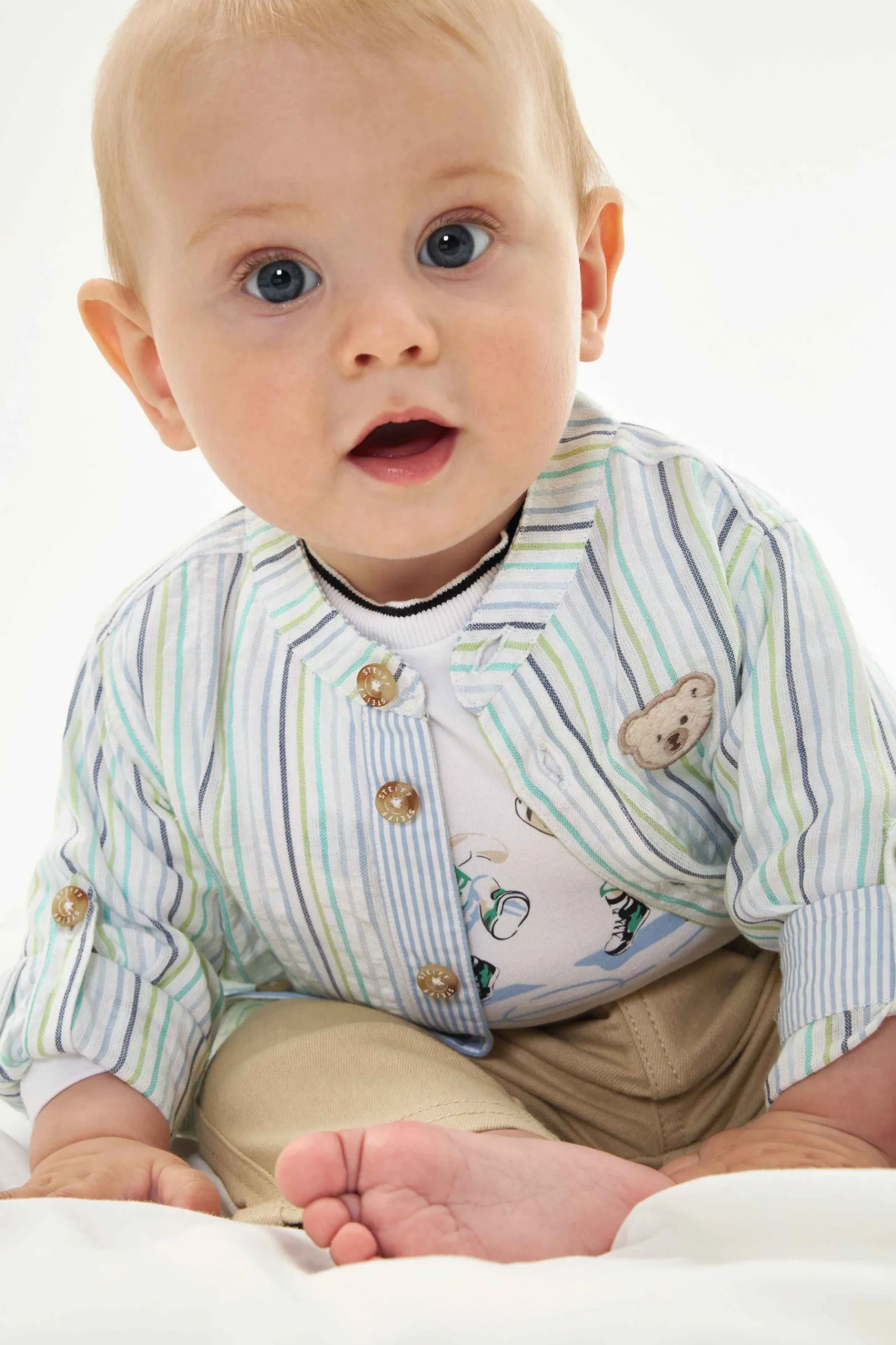 Best Steiff Shirt longsleeve, for Boys white