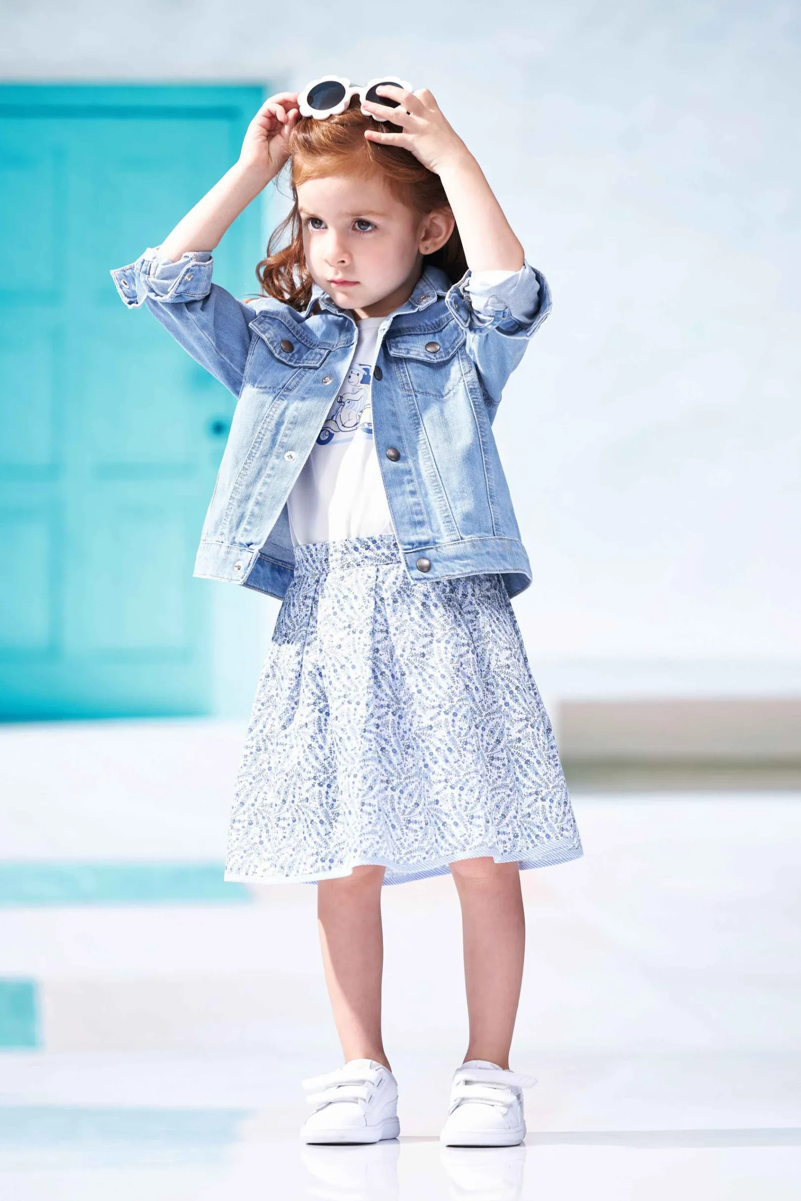 Sale Steiff Skirt, light blue for Girls lightblue