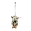 Discount Steiff Sledding hedgehog ornament, 9 cm, dark brown