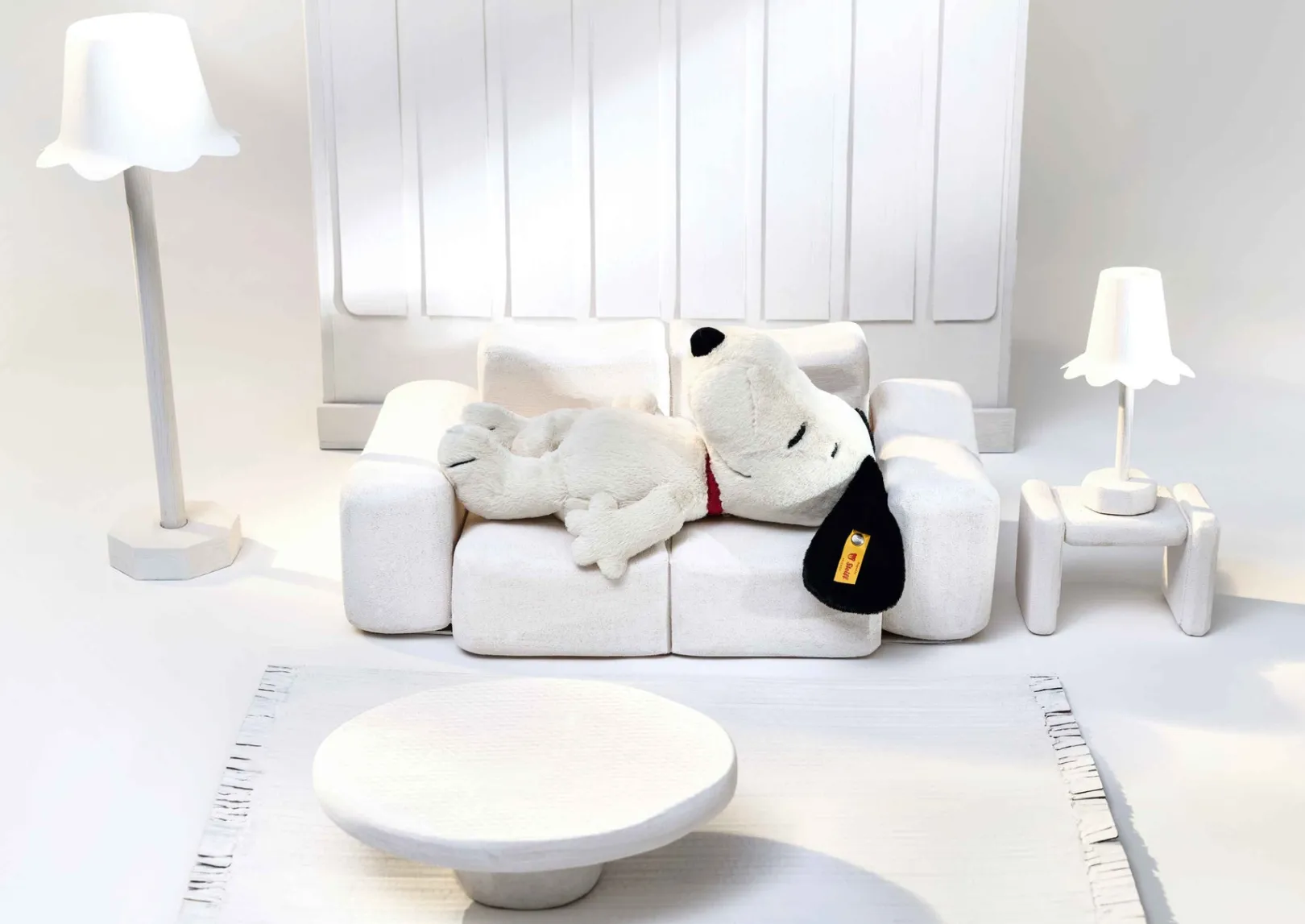Best Steiff Snoopy, 30 cm, white