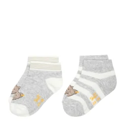 Sale Steiff Socks pack of 2 GOTS, light grey lightgrey
