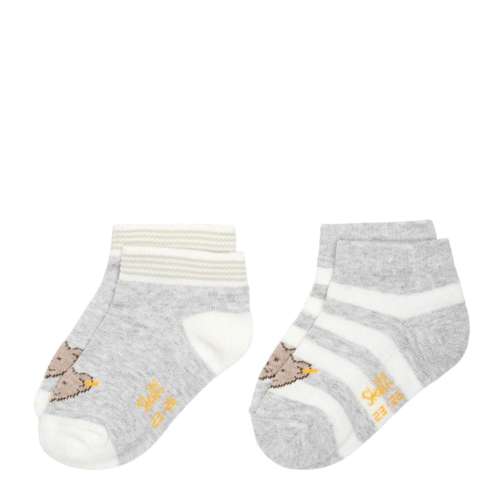 Sale Steiff Socks pack of 2 GOTS, light grey lightgrey