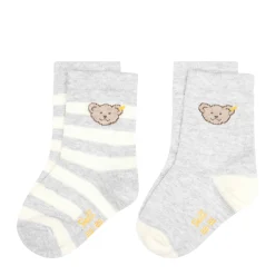 Sale Steiff Socks pack of 2 GOTS, light grey lightgrey