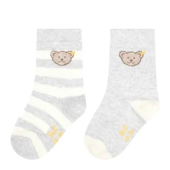 Sale Steiff Socks pack of 2 GOTS, light grey lightgrey