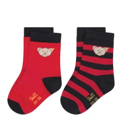 Best Steiff Socks pack of 2 GOTS, red