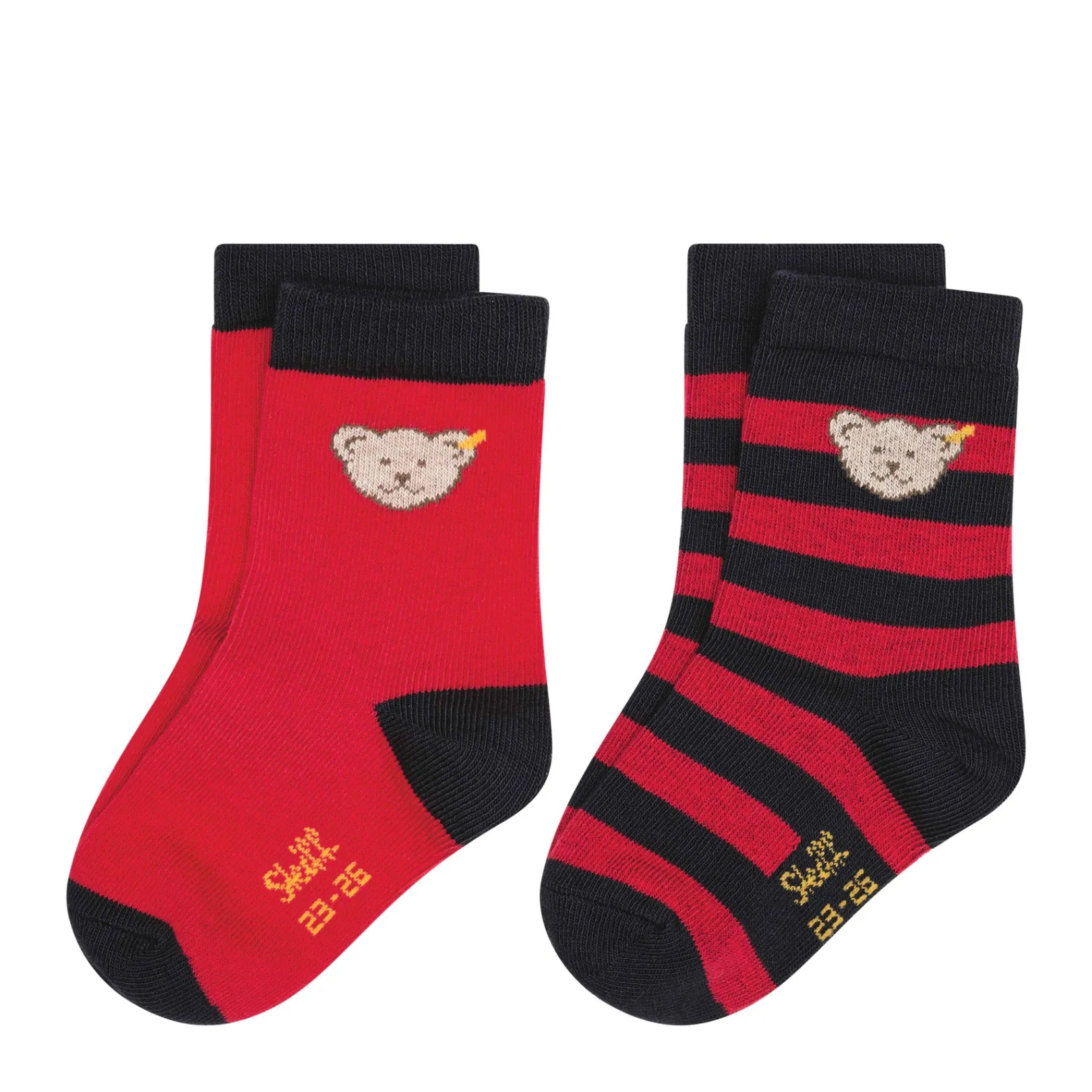 Best Steiff Socks pack of 2 GOTS, red
