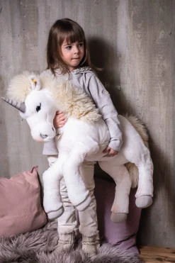 Best Steiff Starly dangling unicorn, 70 cm, white