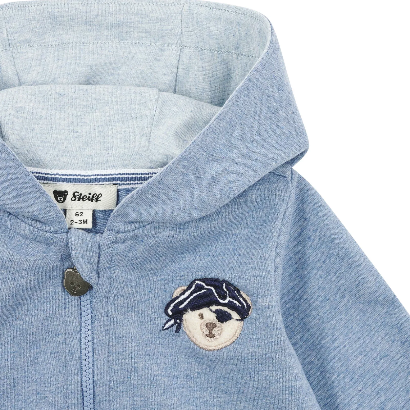 New Steiff Sweat Jacket, medium blue for Boys mediumblue