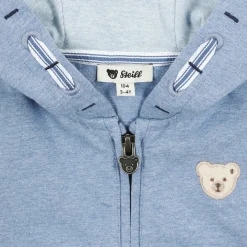 New Steiff Sweat Jacket, medium blue for Boys mediumblue