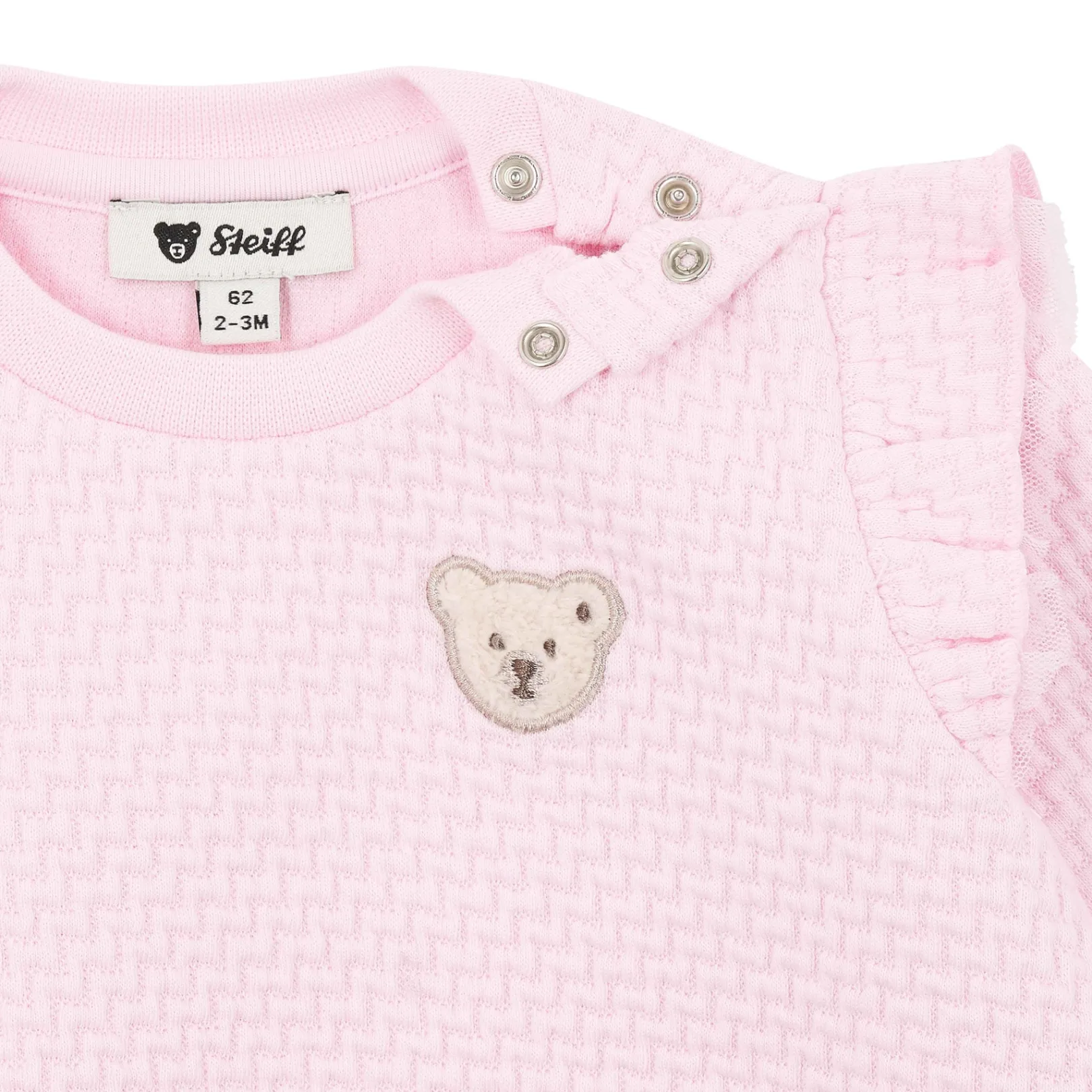 New Steiff Sweatshirt, pink for Girls rose