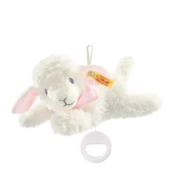 New Steiff Sweet dreams lamb music box, 25 cm, pink