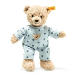 Online Steiff Teddy bear boy baby with pyjama, 25 cm, light blue