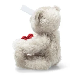 Hot Steiff Teddy bear with heart, 13 cm, light grey