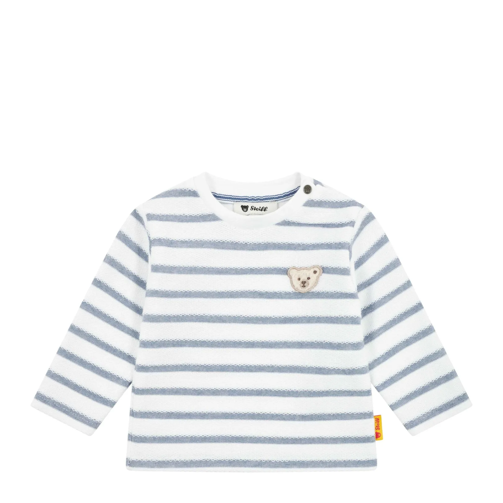 New Steiff T-Shirt longsleeve, for Boys white