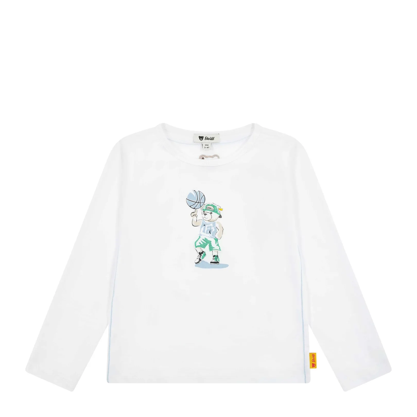 Online Steiff T-Shirt longsleeve, for Boys white